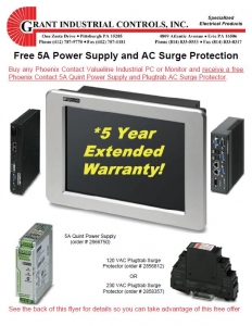 Free 5 Amp Power Supply And Ac Surge Protection For Your Phoenix Industrial Pc